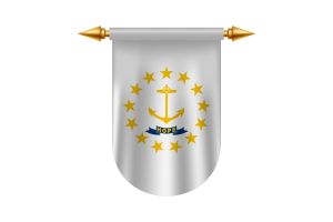 Rhode Island Flag Emblem Vector Images flag