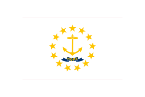Rhode Island Flag Triangle Vector Illustration flag