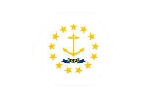 Rhode Island Flag Vector Illustration flag