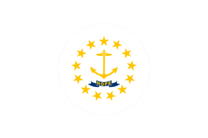 Rhode Island Flag Circle Vector Free flag