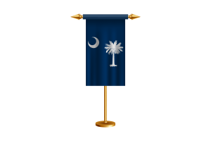 South Carolina Ceremonial Flag Vector Free flag