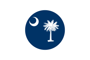 South Carolina Flag Circle Vector Free flag