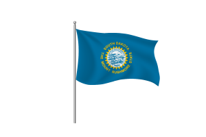 South Dakota Flag symbol flag