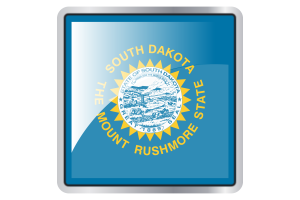South Dakota Flag Square icon flag