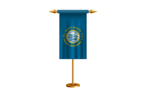 South Dakota Ceremonial Flag Vector Free flag