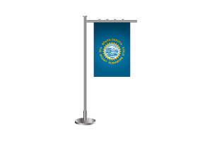 3d South Dakota Standing Flag flag