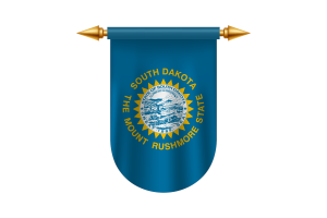 South Dakota Flag Emblem Vector Images flag