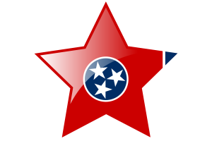 Tennessee Flag Star Icon flag