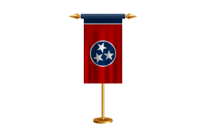 Tennessee Ceremonial Flag Vector Free flag