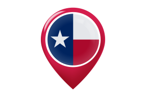 texas Flag Map Pin Icon flag