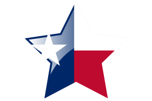 texas Flag Star Icon flag