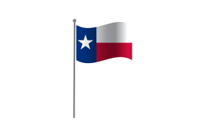Waving Flag of texas flag