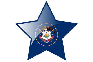 Utah Flag Star Icon flag
