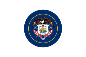 Utah Flag Circle Vector Free flag