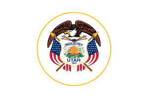 Emblem of Utah flag