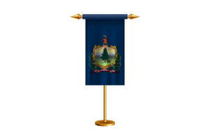 Vermont Ceremonial Flag Vector Free flag