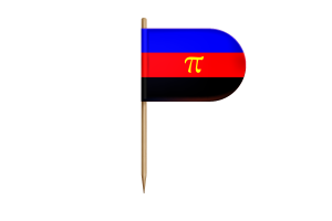 Polyamory Flag for Desk, Table flag