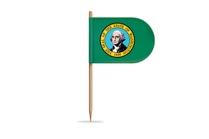 Washington Flag for Desk, Table flag