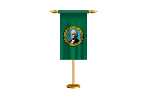 Washington Ceremonial Flag Vector Free flag