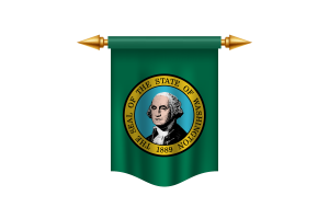 Washington Flag Royal Banner flag