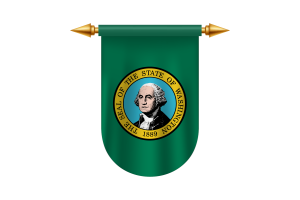 Washington Flag Emblem Vector Images flag