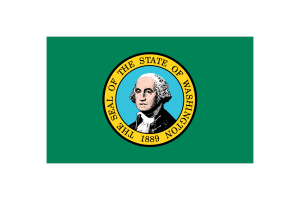 Washington Flag Vector Illustration flag