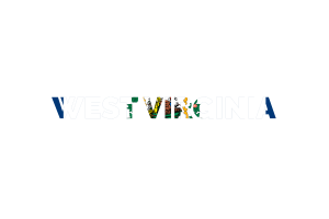 West Virginia Text Art flag