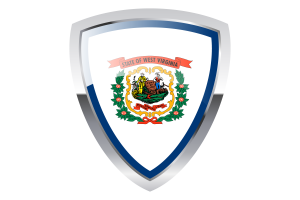 West Virginia Shield Flag flag