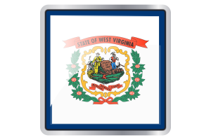 West Virginia Flag Square icon flag