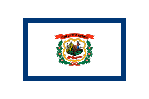West Virginia Flag Vector Illustration flag