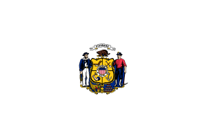 Emblem of Wisconsin flag