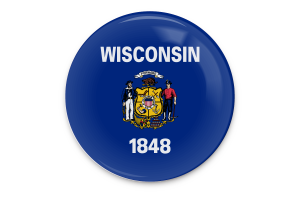 Wisconsin Flag Vector Art flag