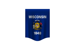Wisconsin Flag Banner flag