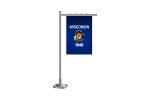 3d Wisconsin Standing Flag flag