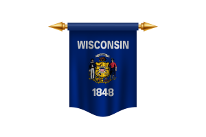 Wisconsin Flag Royal Banner flag