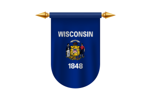 Wisconsin Flag Emblem Vector Images flag