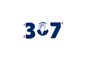 Wyoming Area Codes flag