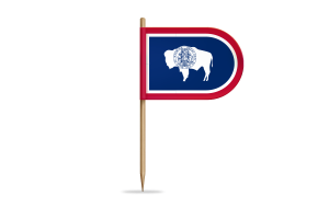 Wyoming Flag for Desk, Table flag