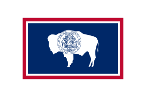 Wyoming Flag Vector Illustration flag