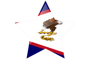 American Samoa Flag Star Icon flag