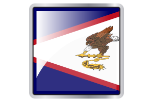 American Samoa Flag Square icon flag