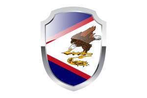 American Samoa Shield Logo flag