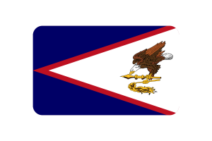 American Samoa Flag Triangle Vector Illustration flag