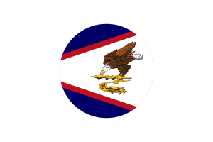 American Samoa Flag Circle Vector Free flag