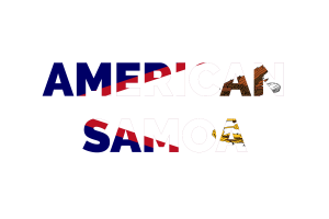 American Samoa Text Art flag