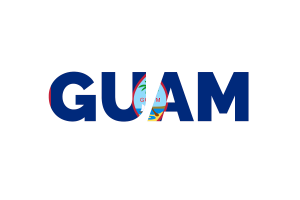 Guam Text Art flag