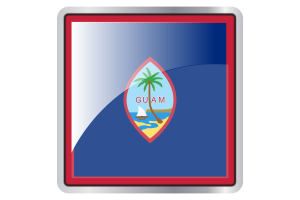 Guam Flag Square icon flag