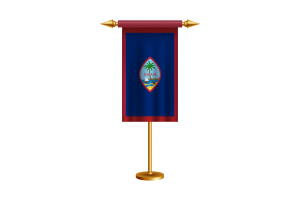 Guam Ceremonial Flag Vector Free flag