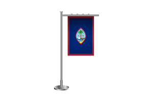3d Guam Standing Flag flag