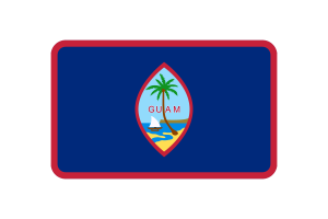 Guam Flag Triangle Vector Illustration flag
